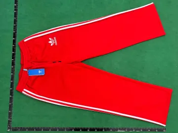 Adidas Three Stripes Red Track Pants