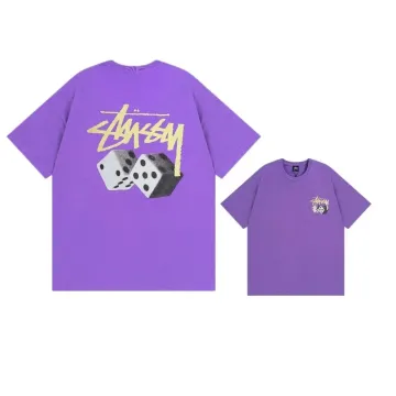 Stussy Dice Print Purple T-Shirt